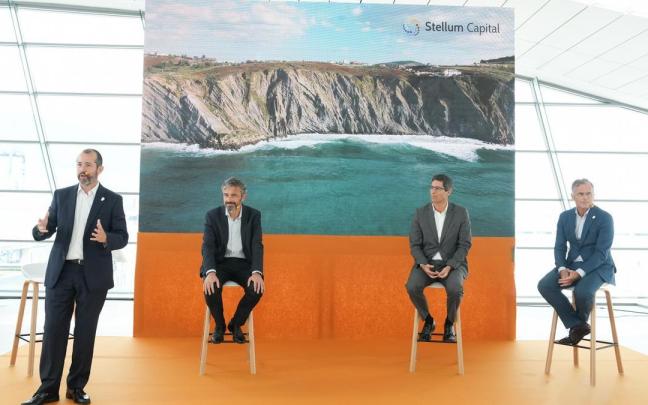 Responsables de Stellum Capital, en un acto público en Donostia el pasado mes de junio.