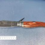 Imagen de archivo de una navaja de grandes dimensiones, incautada por la Policía. / EUROPA PRESS