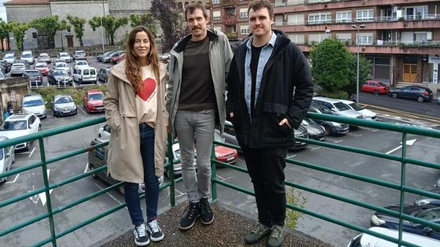 Los responsables municipales sobre el solar de Urumea
