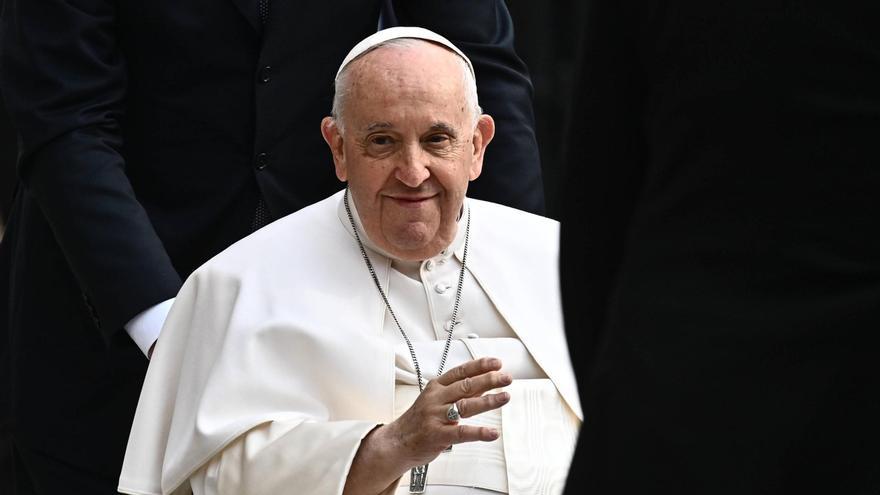 El Papa Francisco durante su visita a Hungría en abril de 2023.