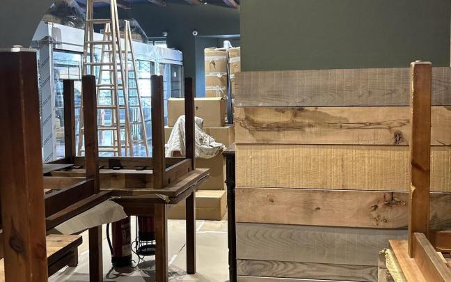 Obras de reforma del nuevo restaurante