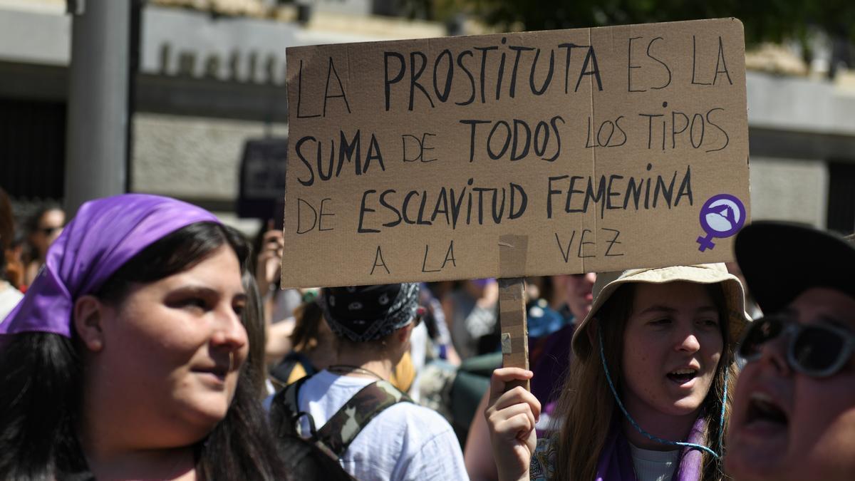 Una manifestación para reclamar la abolición de la prostitución