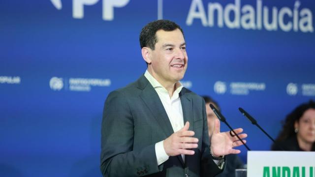 El presidente de la Junta y candidato del PP-A la reelección, Juanma Moreno.