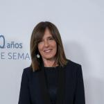 Ana Blanco durante el photocall de la fiesta por el 50 aniversario de 'Informe Semanal'.