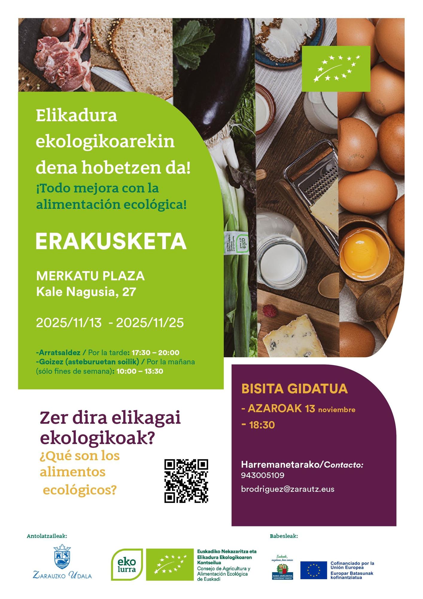 Cartel de la exposición de Zarautz.