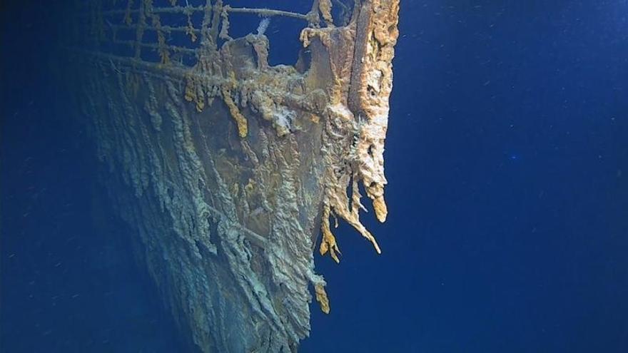 Imagen de restos del Titanic filmados por Atlantic Productions.