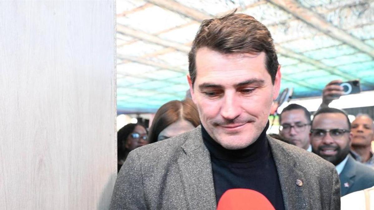 Iker Casillas en unas declaraciones ante la prensa