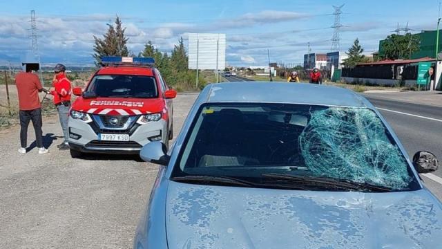 Momento de la detención del conductor.