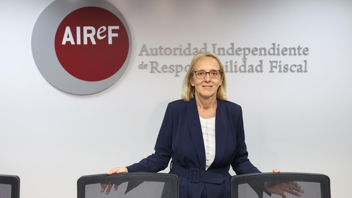 La presidenta de la AIReF, Inés Olondriz