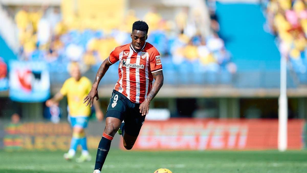 Iñaki Williams en un partico con el Athletic