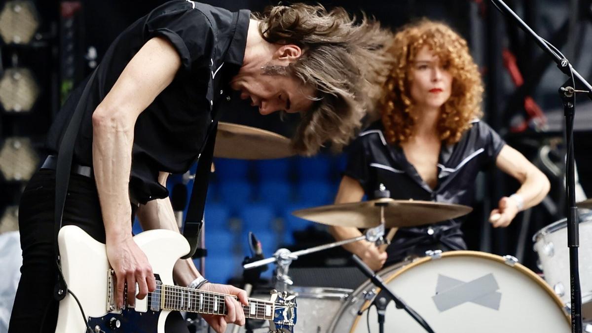 El dúo donostiarra Niña Coyote eta Chico Tornado.