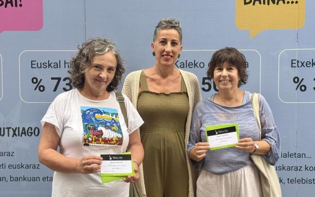 Izaskun Angoitia, Irune Urbieta y Koldobike Muniain.