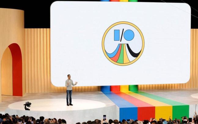 Sundar Pichai, director ejecutivo de Google y Alphabet, durante el evento Google I/O 2023.