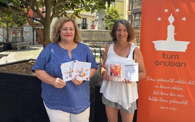 Presentacion de la agenda de actividades incluidas en el programa de 'Iturri Ondoan' para el mes de julio.