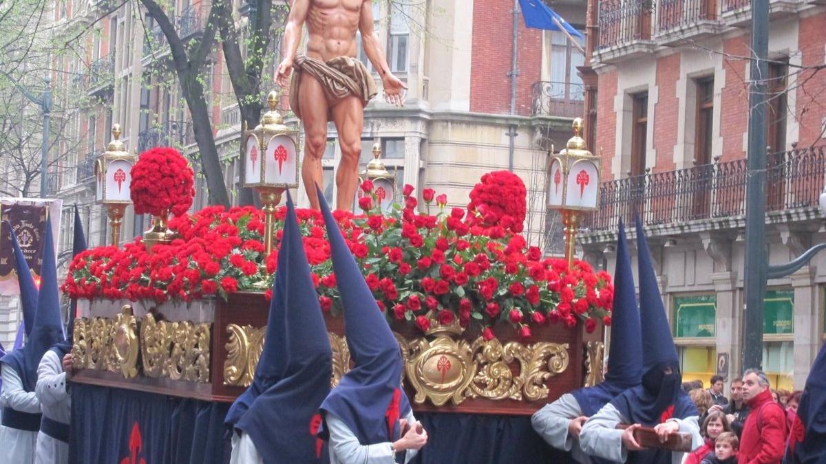 Una procesión en Semana Santa