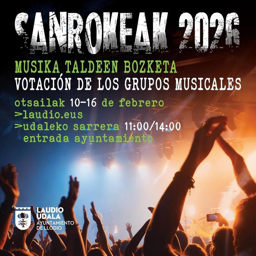 Cartel anunciador de la votación vecinal