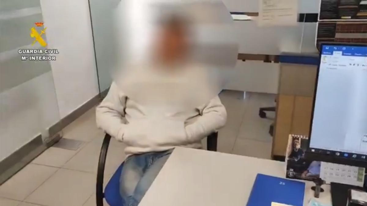 El hombre, en las dependencias policiales.