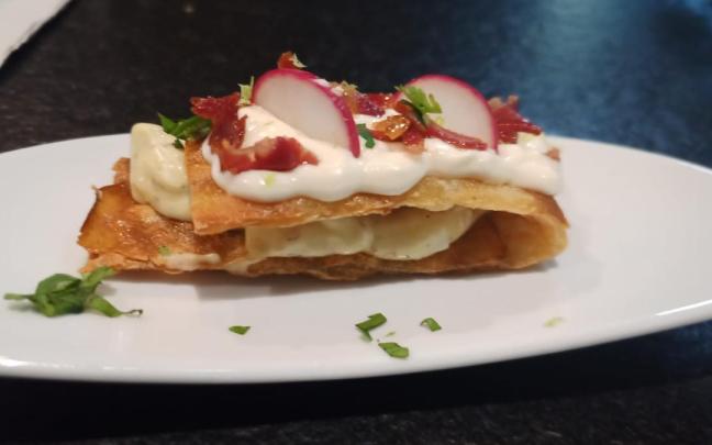 "Muselina Moltopiu", pintxo ganador del concurso organizado por Arrate Kultur Elkartea.