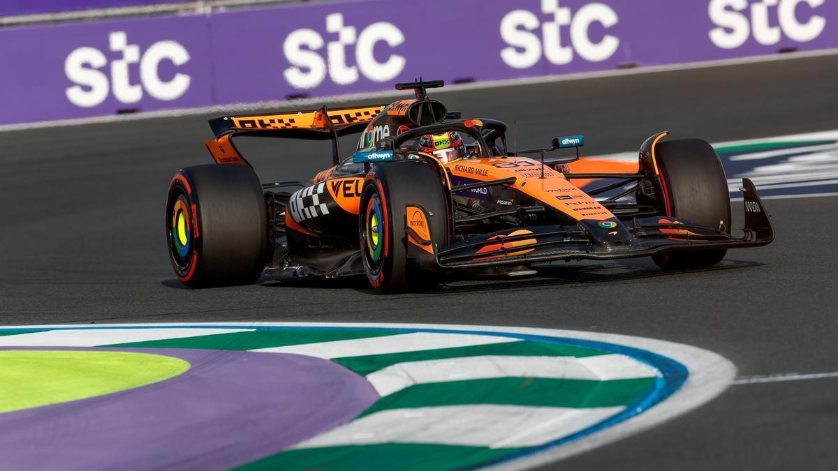 El piloto Óscar Piastri, rodando en el Gran Premio de Arabia Saudí