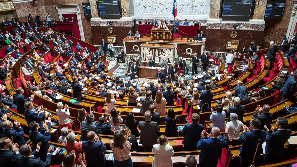 Imagen de la Asamblea Nacional Francesa durante una sesión