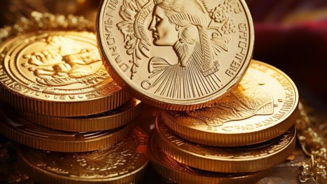 Monedas de oro ajenas a esta información.