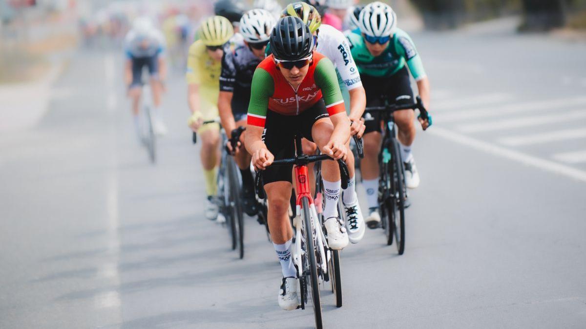 El asturiano liderando el pelotón