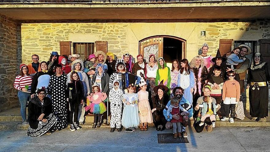 Rondas de carnaval por los pueblos de Mezkiritz y en Orbaizeta