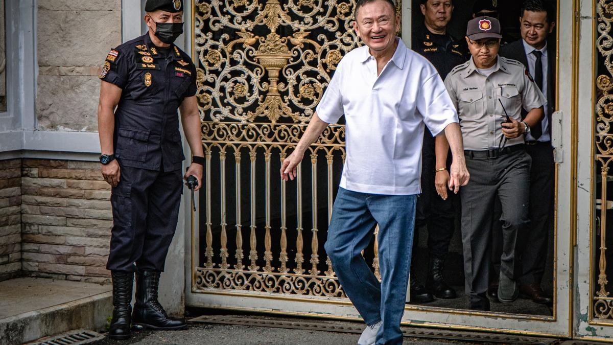 Thaksin Shinawatra, a su salida de prisión.