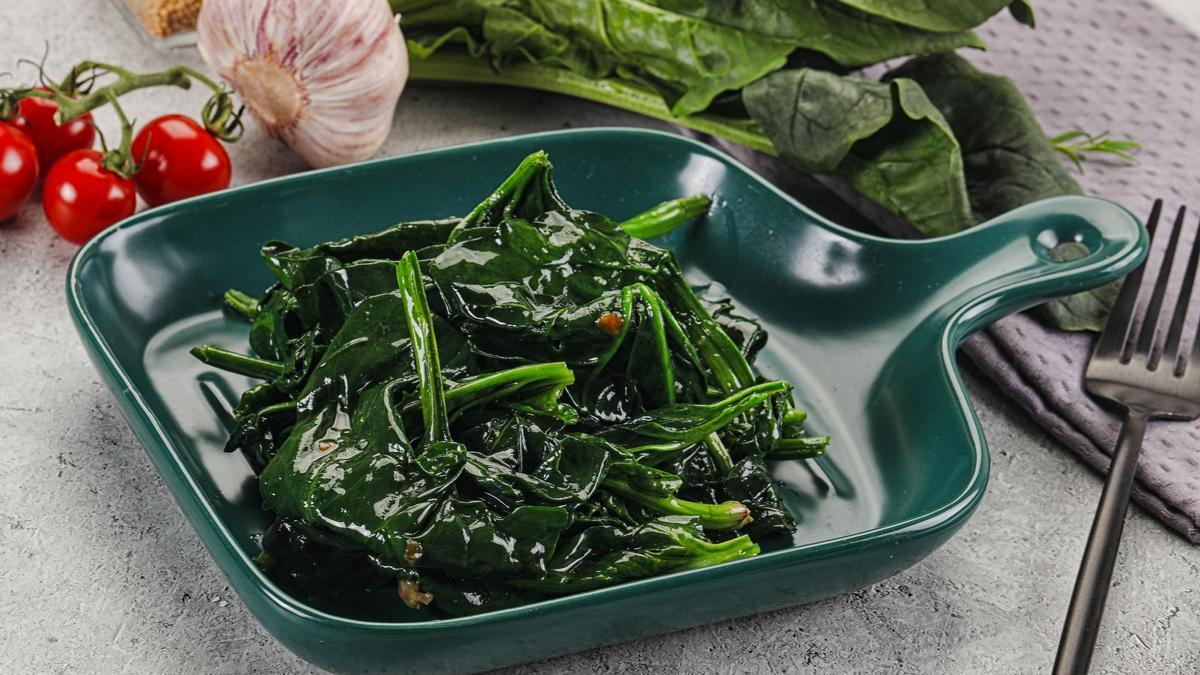 Espinacas salteadas.