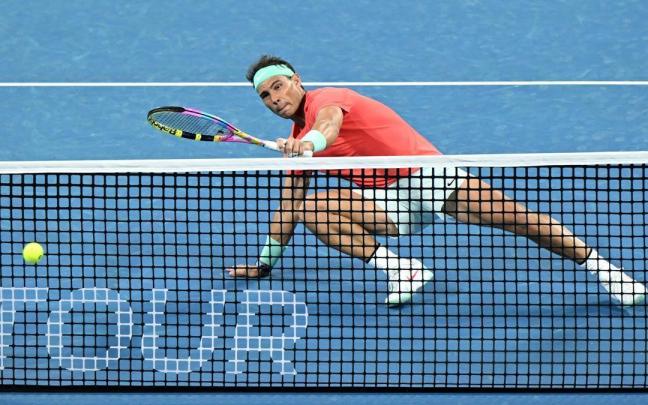 Rafa Nadal, en su regreso en Australia.