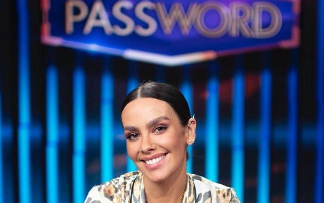 Cristina Pedroche, en las grabaciones de 'Password'. Cristina Pedroche, en las grabaciones de 'Password'.