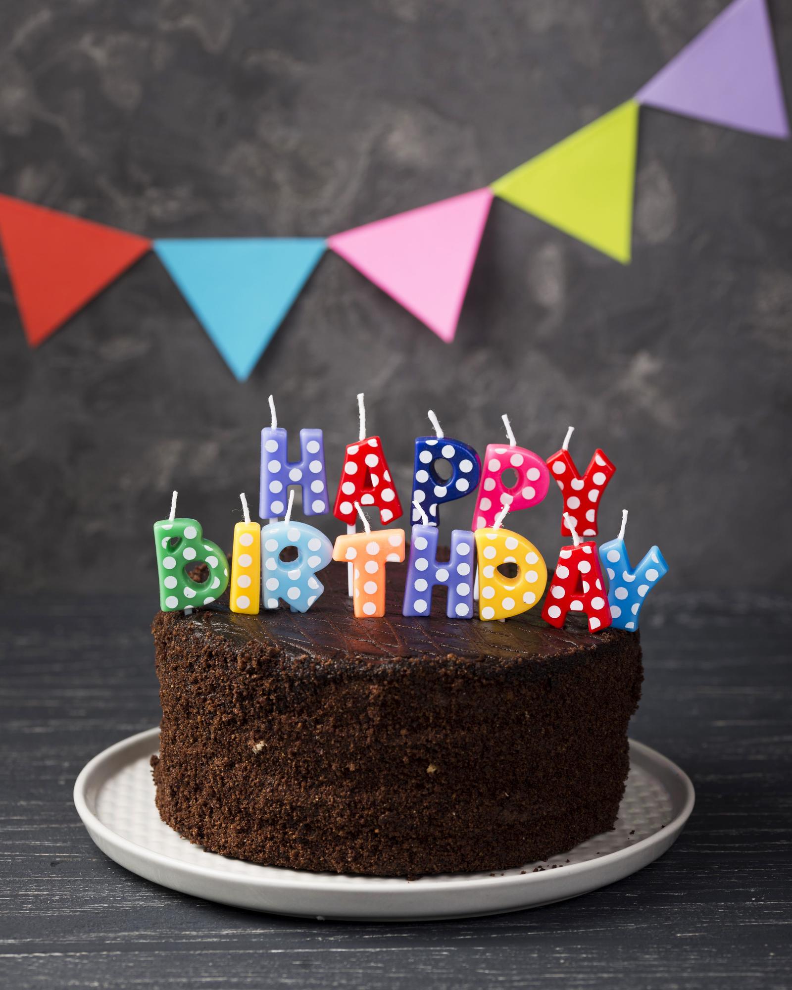 Una tarta de cumpleaños.