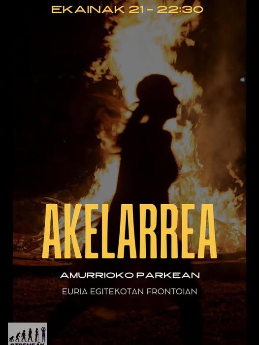 Cartel anunciador del akelarre de Otsemeak