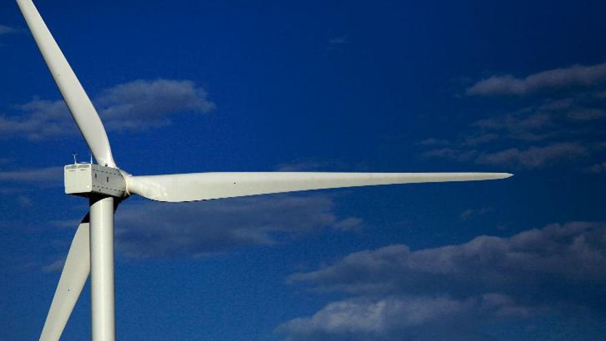 Palas de un aerogenerador de Iberdrola