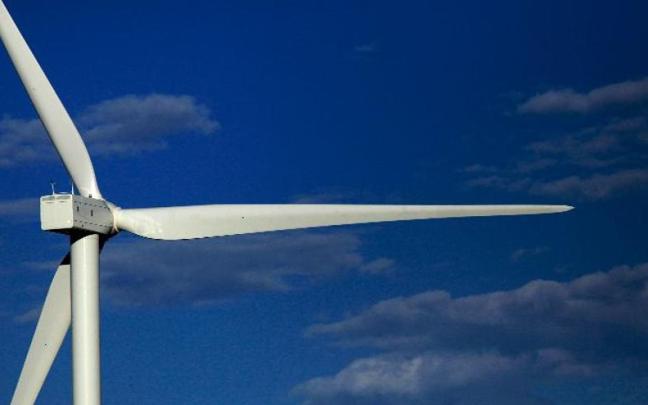 Palas de un aerogenerador de Iberdrola