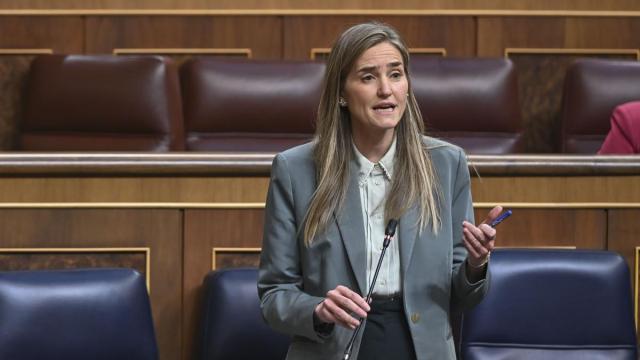 La vicepresidenta tercera del Gobierno español, Sara Aagesen, interviene durante el pleno celebrado en el Congreso. / EFE La vicepresidenta tercera del Gobierno español, Sara Aagesen, interviene durante el pleno celebrado en el Congreso.