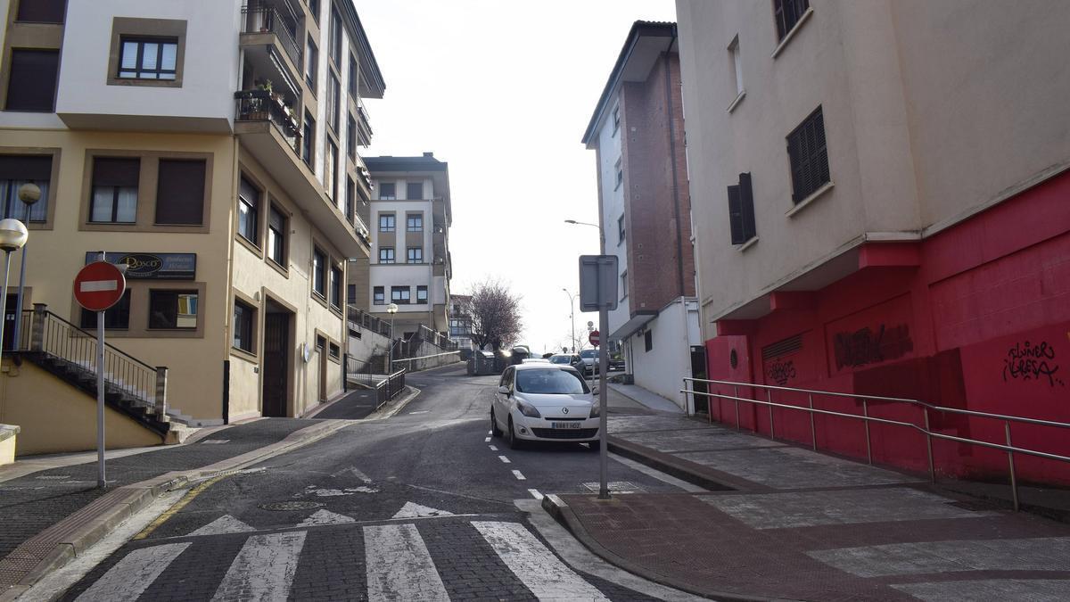 Cuesta de Arantzubi en la que se colocarán rampas mecánicas