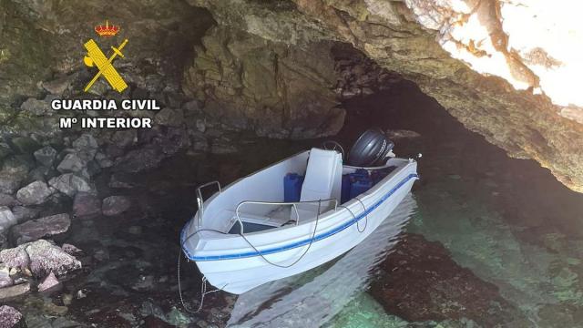 Embarcación llegada a Ibiza