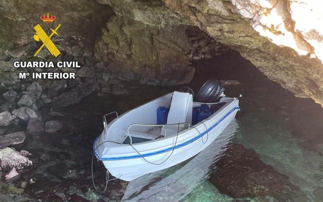 Embarcación llegada a Ibiza