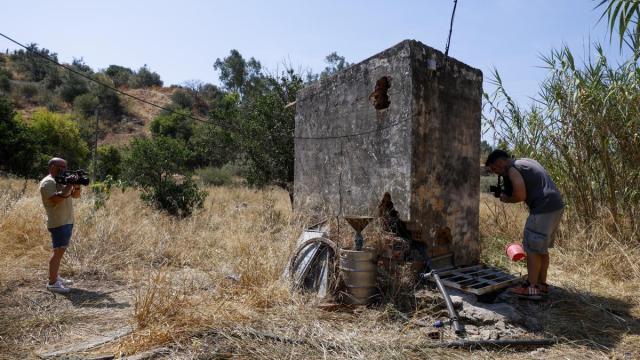 Imagen del lugar donde fue hallada la mujer asesinada en Málaga.