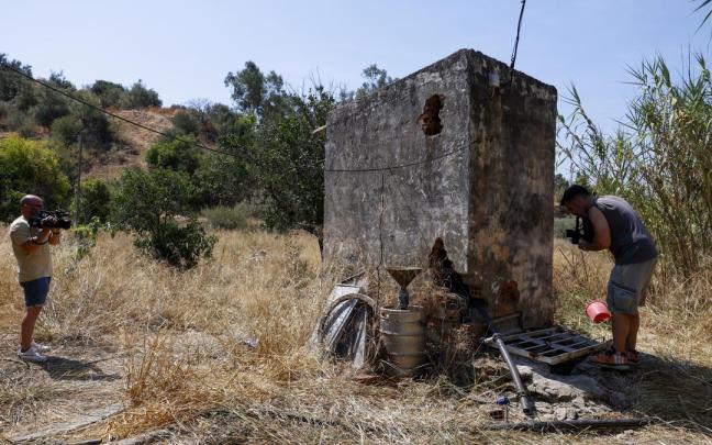 Imagen del lugar donde fue hallada la mujer asesinada en Málaga.