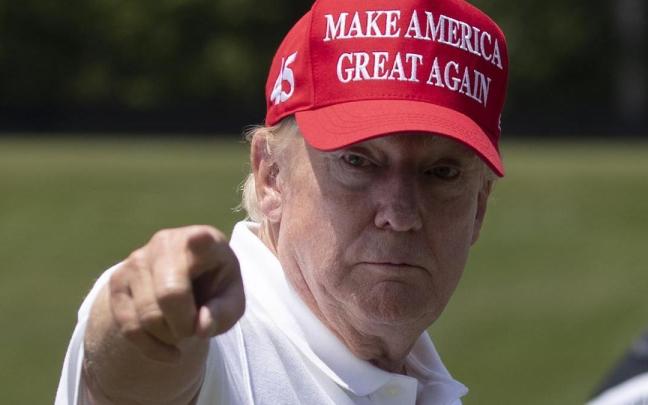 Trump durante un torneo de golf en Virginia el pasado fin de semana.