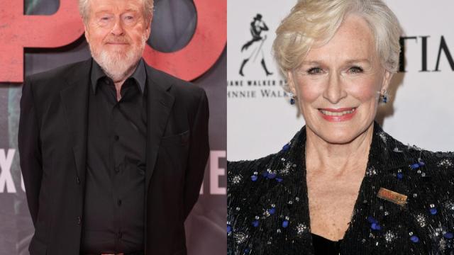 Ridley Scott y Glenn Close.