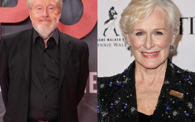 Ridley Scott y Glenn Close.