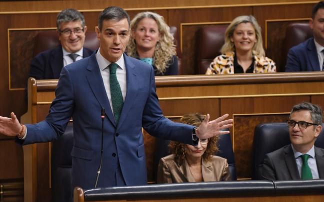 El presidente del Gobierno, Pedro Sánchez, durante una sesión de control al Gobierno. / EP El presidente del Gobierno, Pedro Sánchez, durante una sesión de control al Gobierno.