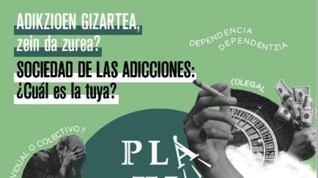Gizarteko adikzioei buruz hausnartuko dute astearte honetan Gasteizen 'Platika' ekimenaren beste saio batean.