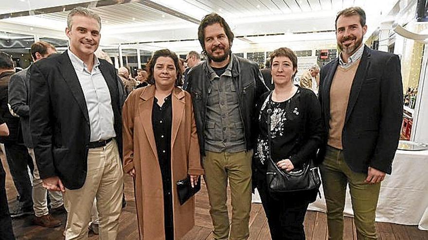 Aitor Ruiz, Ainhoa Benito, el arquitecto colombiano Sebastián Zapata, Uzuri Retolaza y Jon Aparicio.