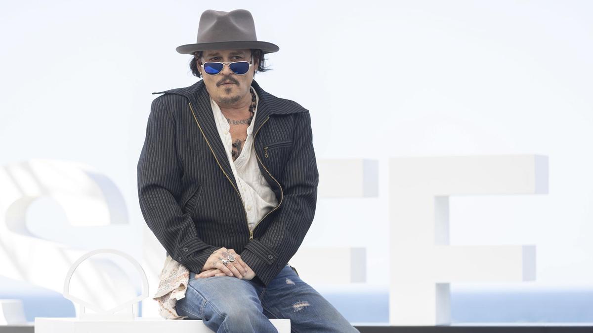 El actor Johnny Depp en la 72 edición del Festival Internacional de Cine de San Sebastián.