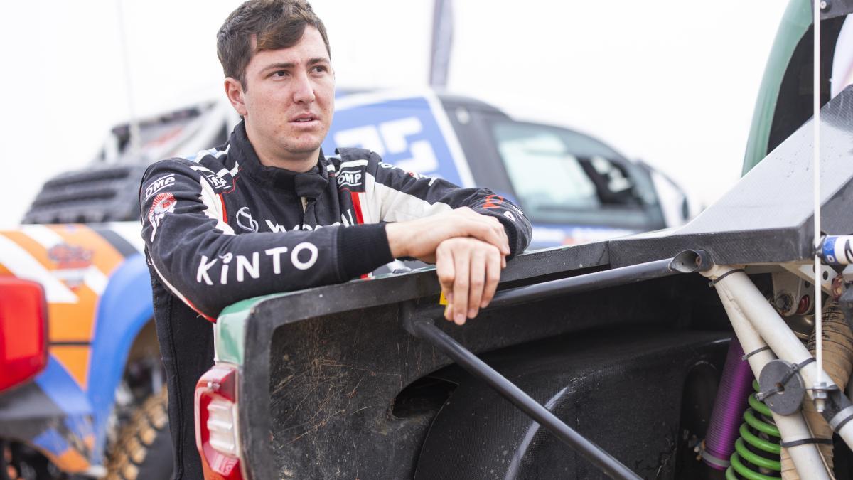 El argentino Juan Cruz, en una de las jornadas del pasado Dakar.