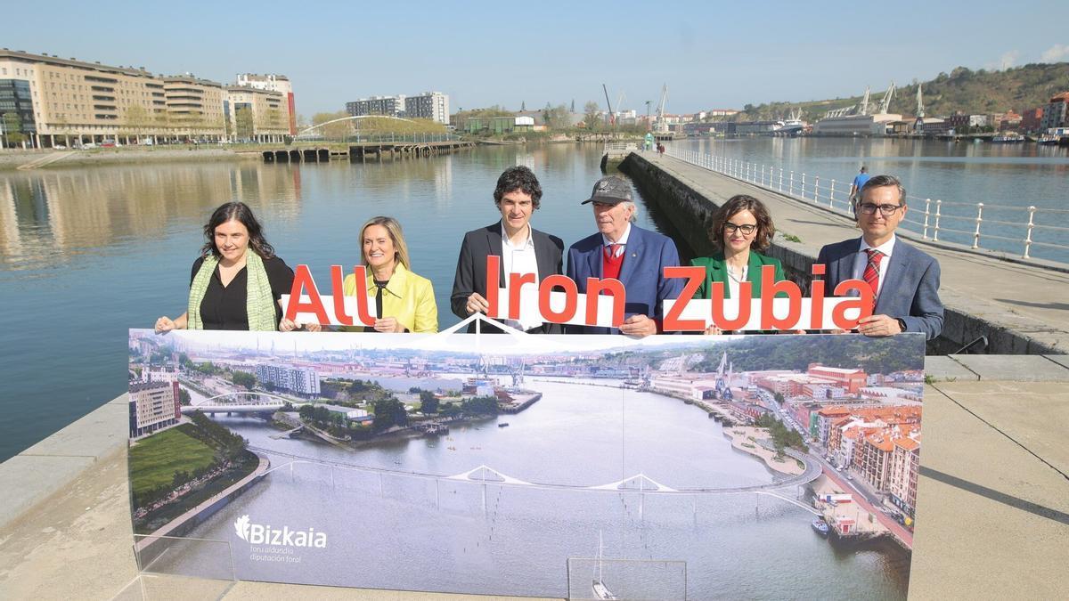 Aitziber Oliban, Amaia del Campo, Unai Rementeria, José Ángel Iribar, Elixabete Etxanobe y Jon Ruigomez.